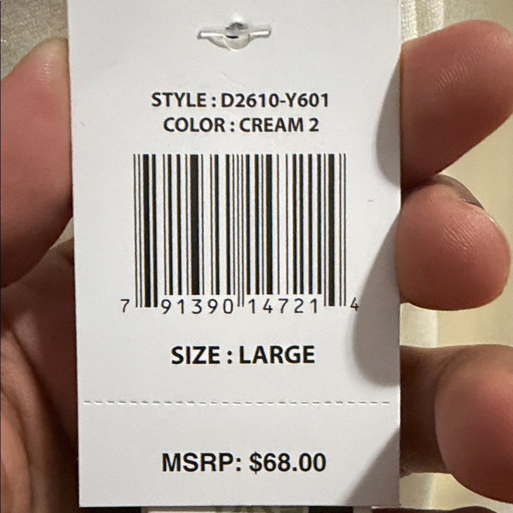 Essentials Men's Off-White Cargo Pants - Picture 5 of 5